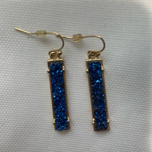 Jewelry Deep Blue And Gold Earrings Poshmark — free download